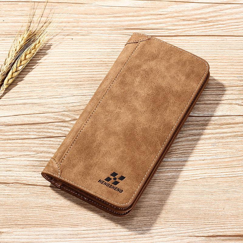 Long Men's Wallet Retro Casual Wallet GO Buy