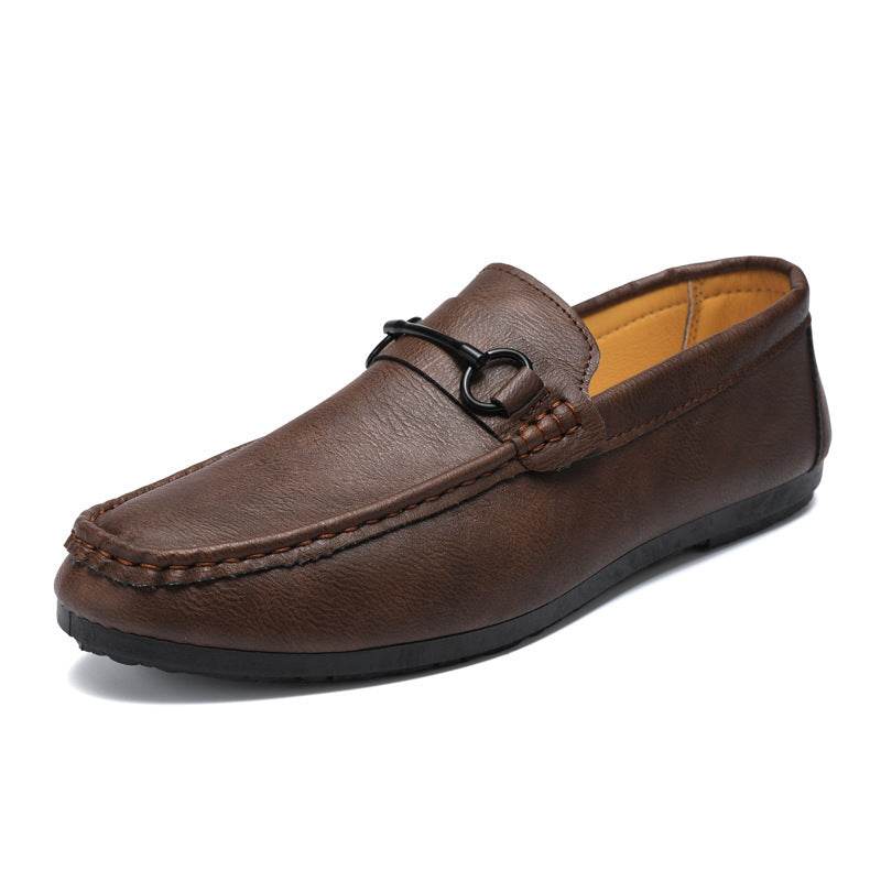 Casual Men's Solid Color Synthetic Leather Shoes Gobuy Fashion