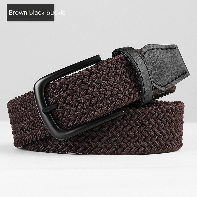 Woven Leather Belt Men's Pant Women's Jeans GO Buy