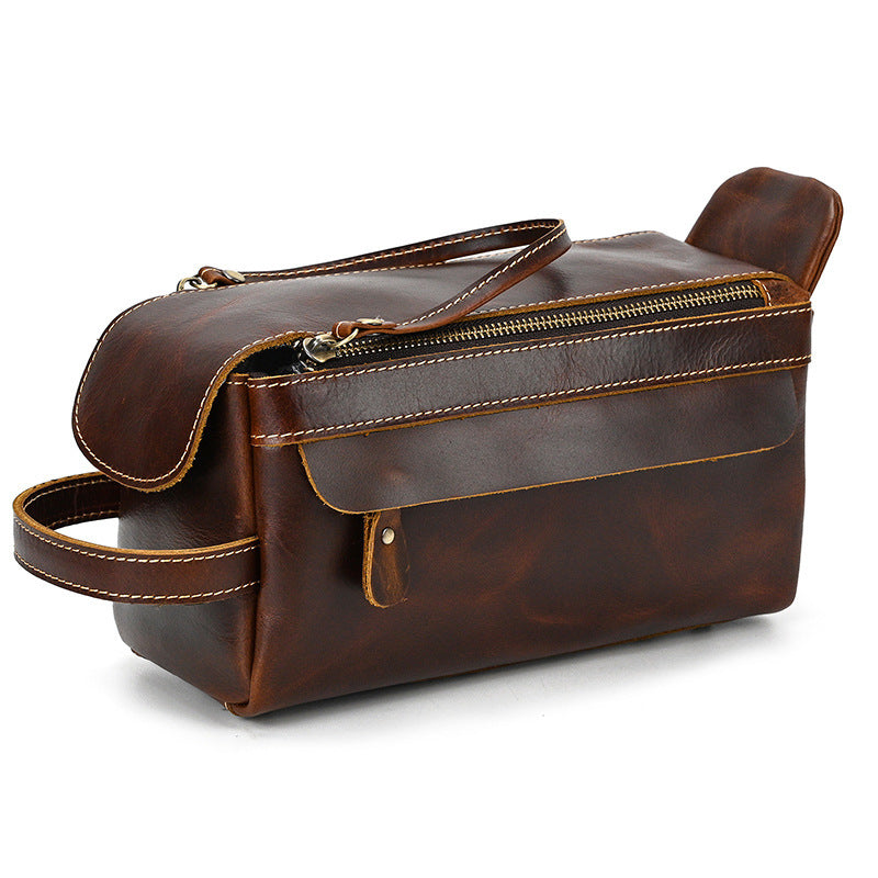 Leather Wash Bag Large Capacity Women's Storage Bag GO Buy