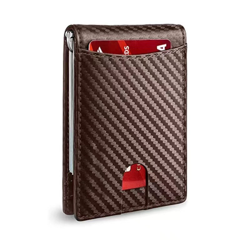 Leather Multifunctional Card Sleeve Microfiber Wear-resistant Rfid Anti-theft Swiping GO Buy