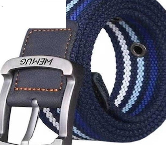 Men's Canvas Work Belt Labor Insurance Pin Buckle Belt GO Buy