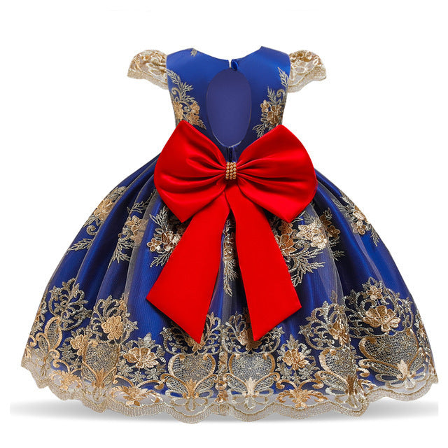 Puffy Princess Dress Performance Dress Embroidered Western Style GO buy