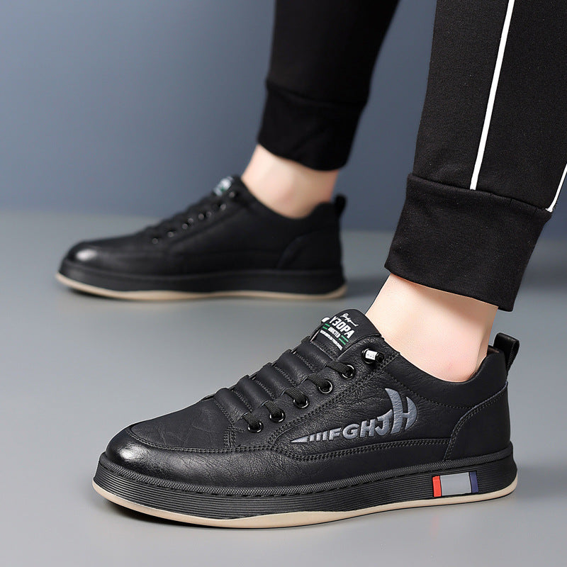 New Breathable All-matching Casual Men's Leather Shoes Gobuy Fashion
