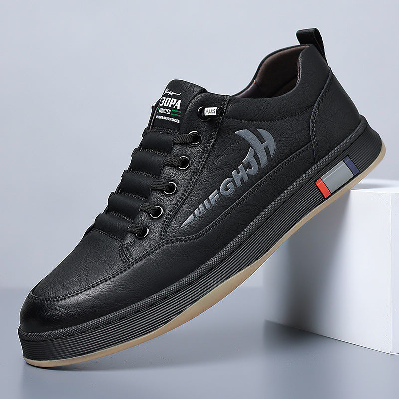 New Breathable All-matching Casual Men's Leather Shoes Gobuy Fashion