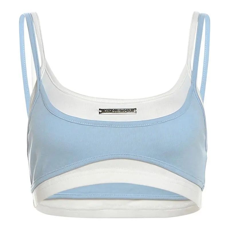 Summer New Women's Sling Solid Color Slim Fit Top Gobuy Fashion