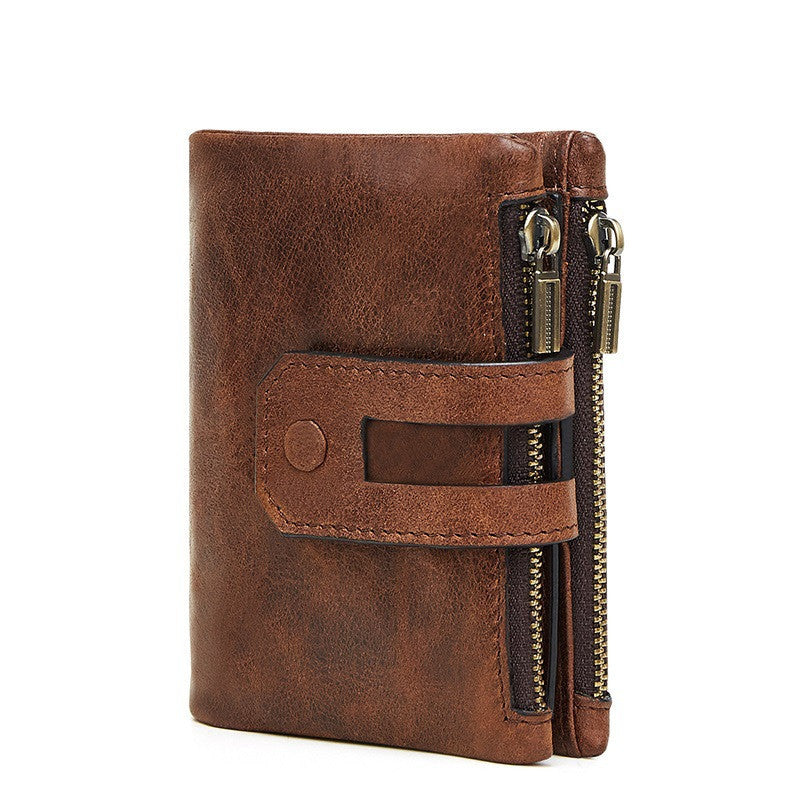 Casual Fashion Double Zipper Multi-card Pocket Wallet GO Buy