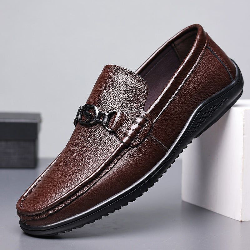 Fashion Casual Shoes Men Leather Feet GO Buy