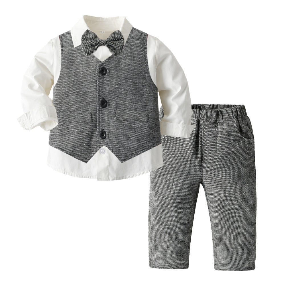 Boys Autumn Clothing Children's Suit Three-piece Set GO buy