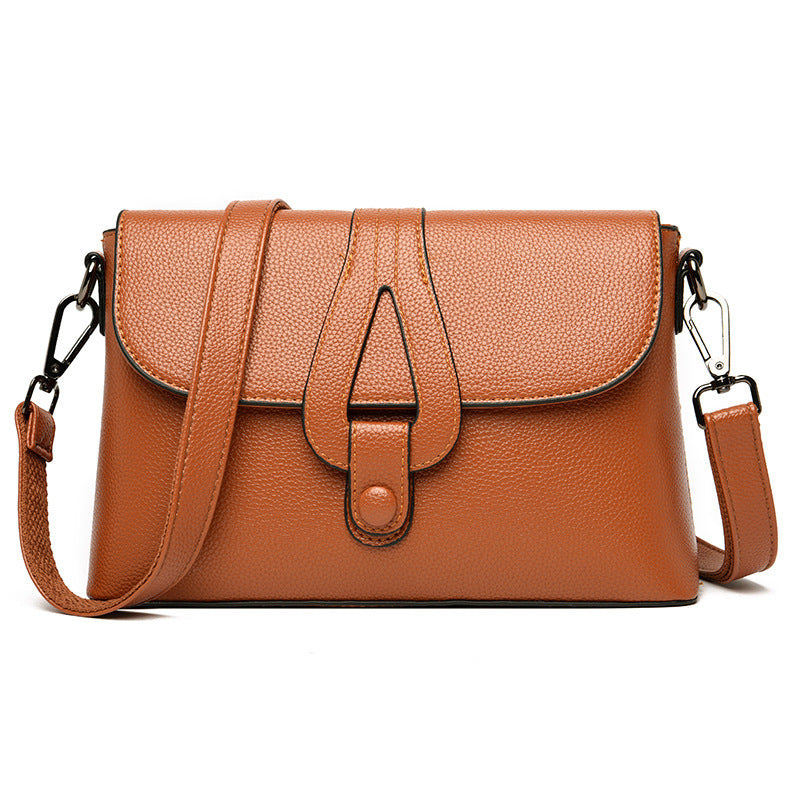 Button Fashion Lady's Diagonal Shoulder Bag GO Buy