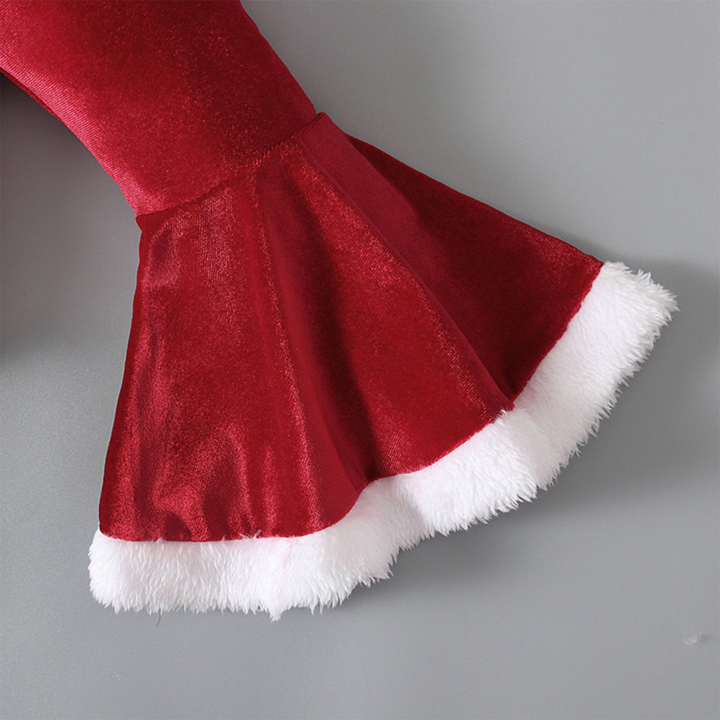 Winter Christmas Long-sleeved Shirt Bell Bottoms Hat Three-piece Children's Clothing GO buy