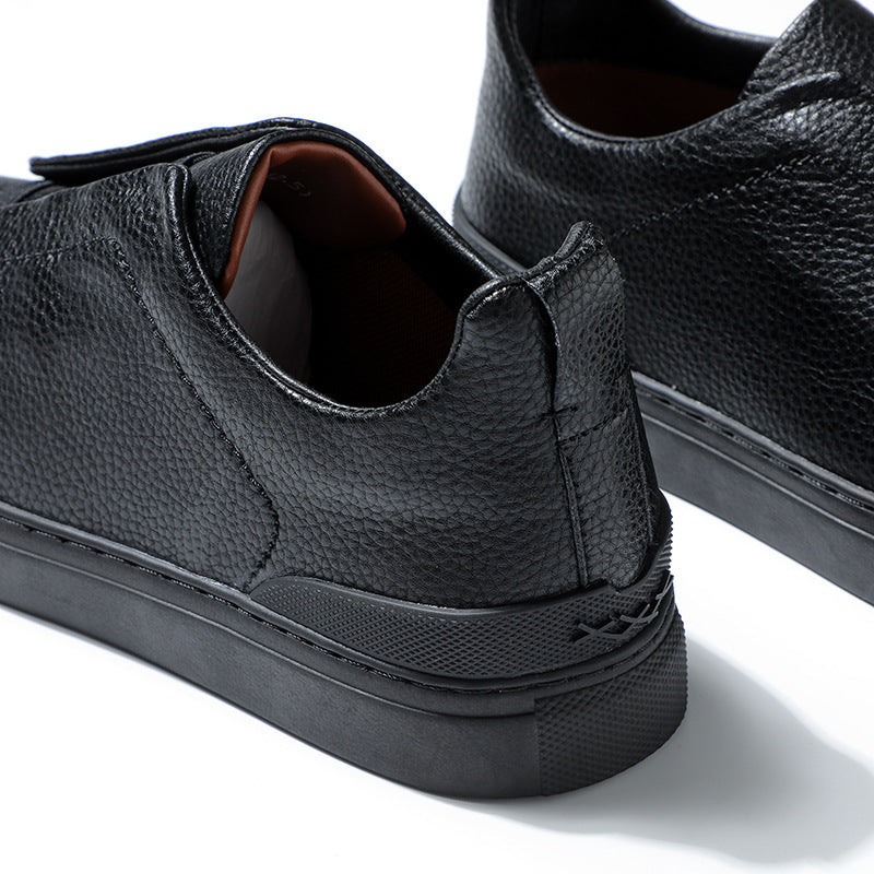 Soft Bottom Soft Surface Short Casual New Men's Leather Shoes GO Buy