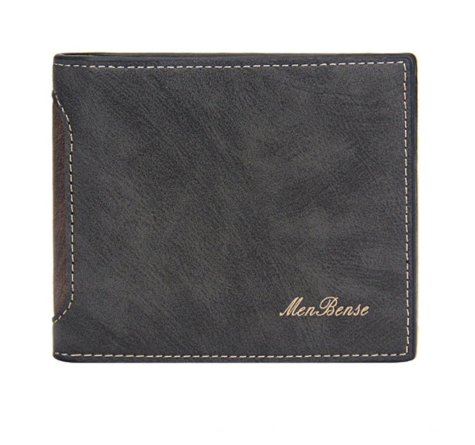 New Men's Wallets Short Leisure Splicing GO Buy