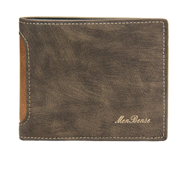 New Men's Wallets Short Leisure Splicing GO Buy