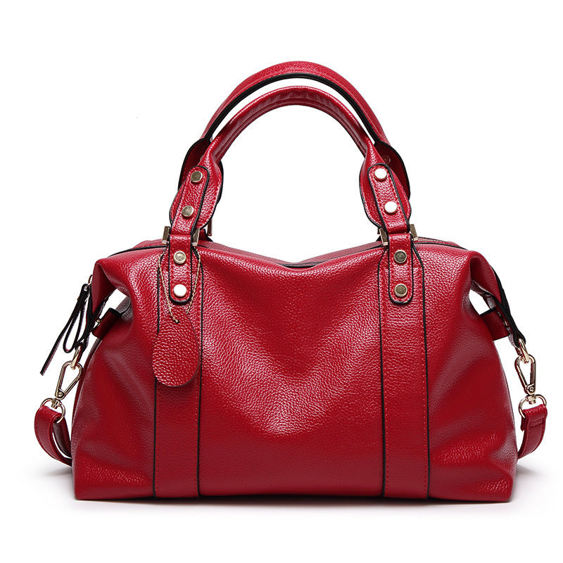Fashion Boston Shoulder Bag Women's Handbags Retro Rivet Design Personalized Crossbody Bags GO Buy