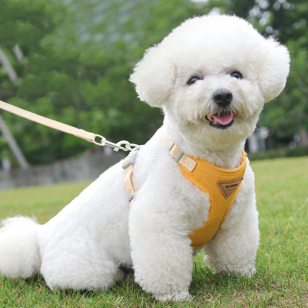 Hot Sale Dog Breast Strap Anti Breaking Loose Pet Harness Small Dog Dog Leash Pet Hand Holding Rope Wholesale GO Buy