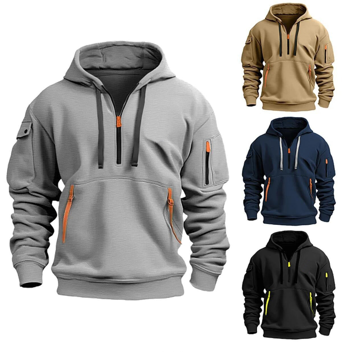 Cotton Dropped Shoulder Hooded Sweatshirt Men's Women's Plus Size Loose Pullover Fashion Sweatshirt GO buy