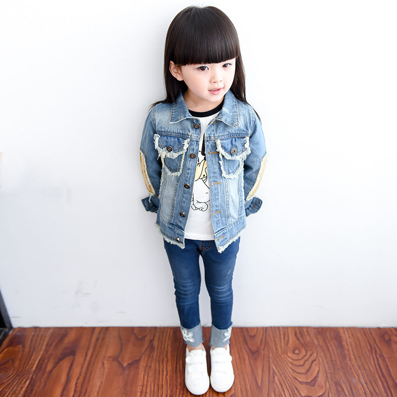 Coat Long-sleeved Korean Style Middle-aged Baby Cardigan GO buy