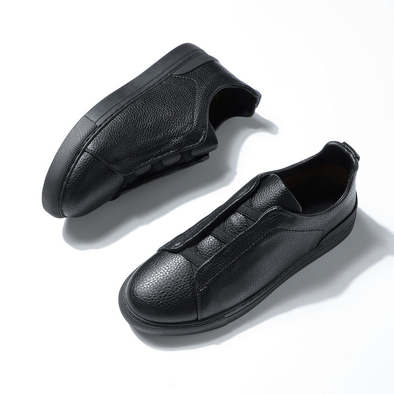 Soft Bottom Soft Surface Short Casual New Men's Leather Shoes GO Buy