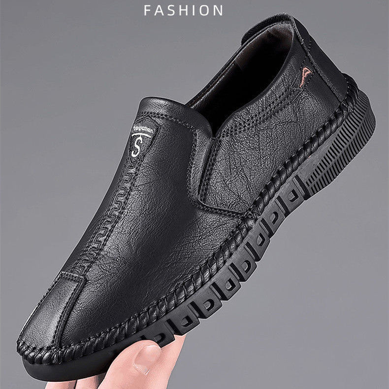 Young Men's Business Soft-soled Casual Genuine Leather Shoes GO Buy