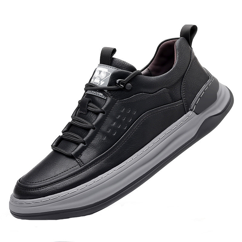Autumn New Men's Leather Breathable Soft Sole Sneakers GO Buy
