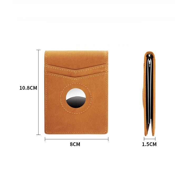 Anti - theft Brush Genuine Leather Men's Wallet - Go Buy