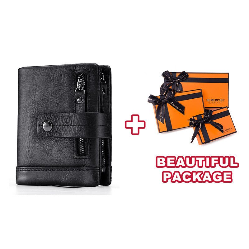 Antimagnetic Multicolor European And American Men's Wallet - Go Buy