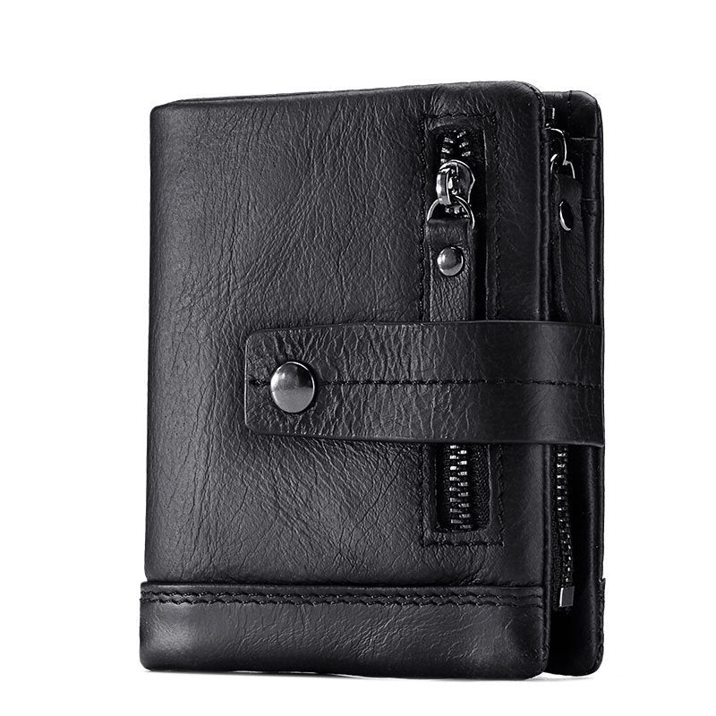 Antimagnetic Multicolor European And American Men's Wallet - Go Buy