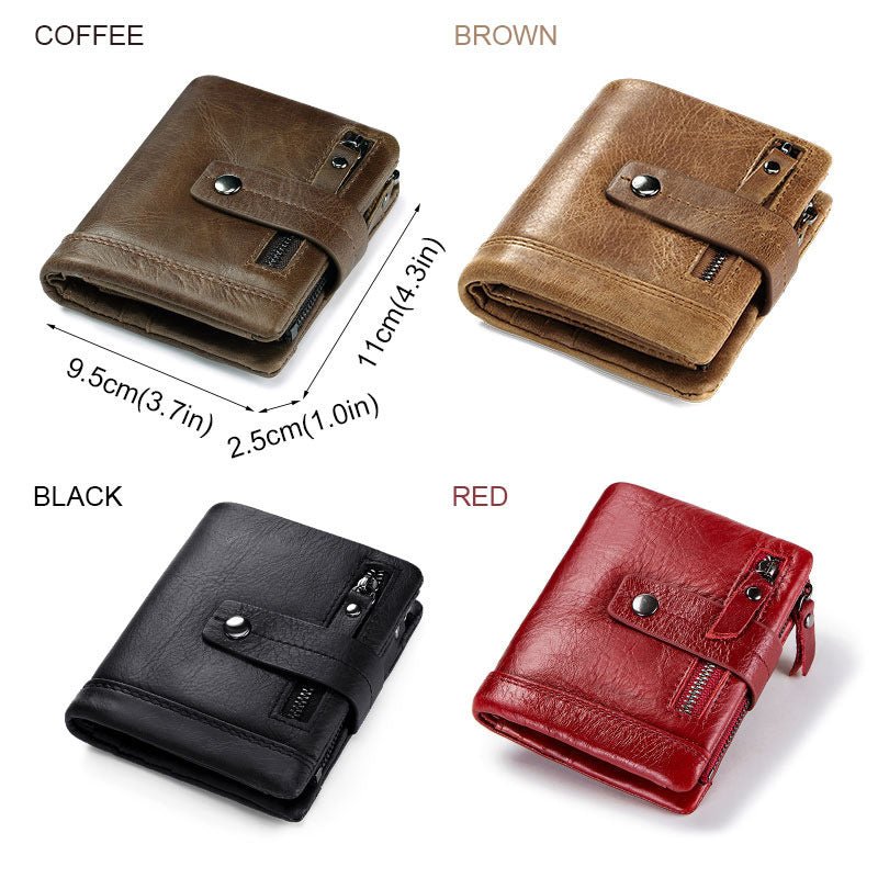 Antimagnetic Multicolor European And American Men's Wallet - Go Buy