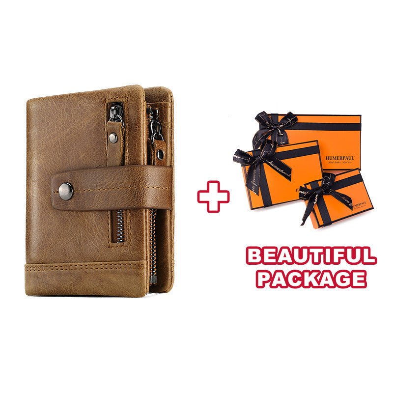 Antimagnetic Multicolor European And American Men's Wallet - Go Buy