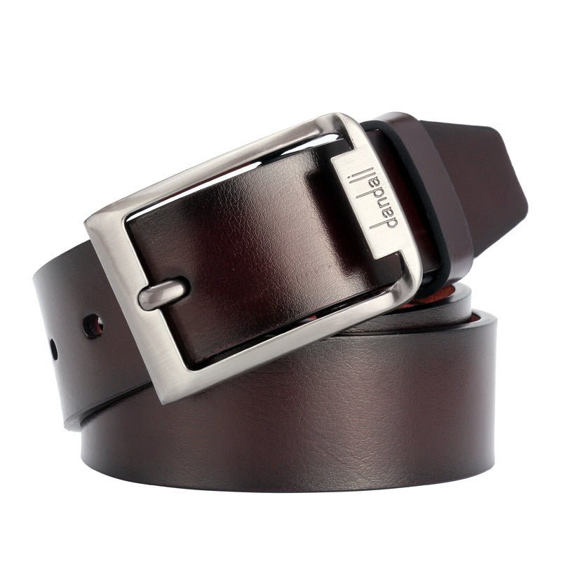 Antique Pin Buckle Men's Leather Belt Casual Men's Belt - Go Buy
