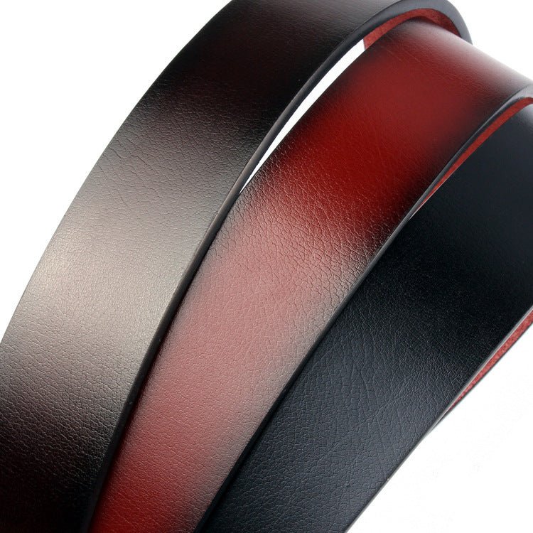 Antique Pin Buckle Men's Leather Belt Casual Men's Belt - Go Buy
