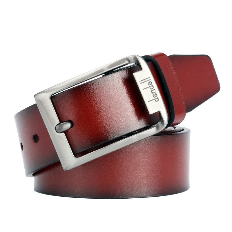 Antique Pin Buckle Men's Leather Belt Casual Men's Belt - Go Buy