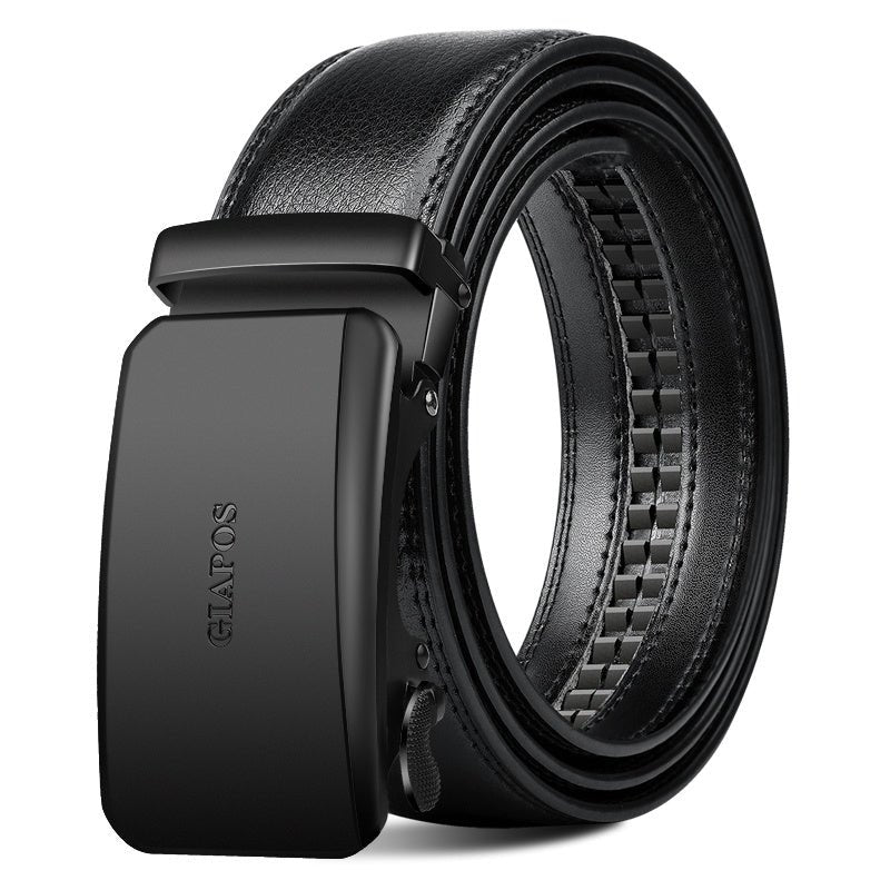 Automatic belt buckle real belt - Go Buy