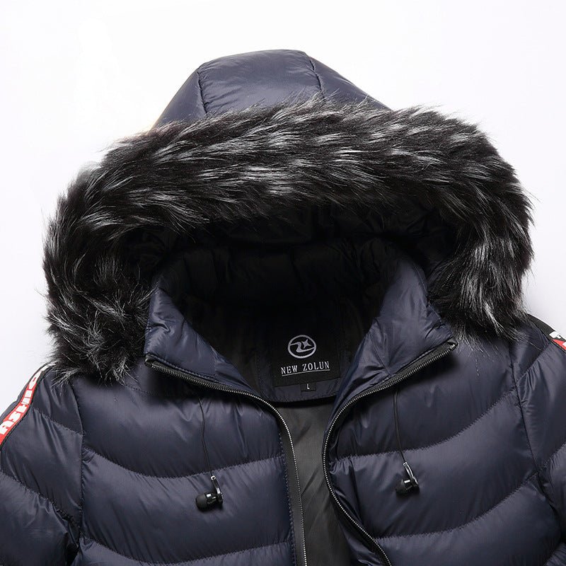 Autumn and winter men's Korean style hooded padded coat - Go Buy