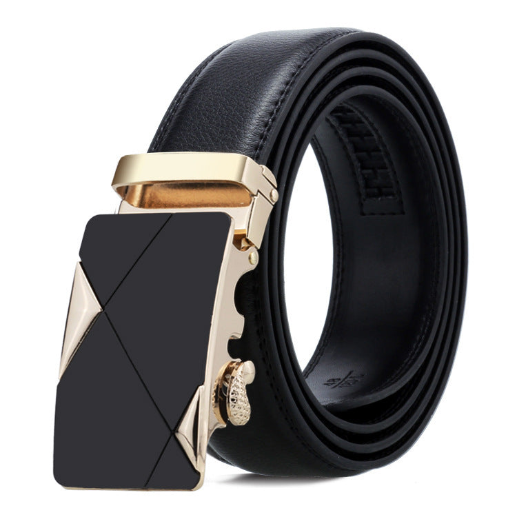 Men's Belt Automatic Buckle Business Trouser Belt GO Buy