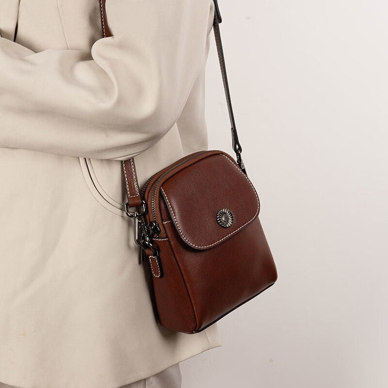 Women's Fashion Leather Messenger Bag GO Buy