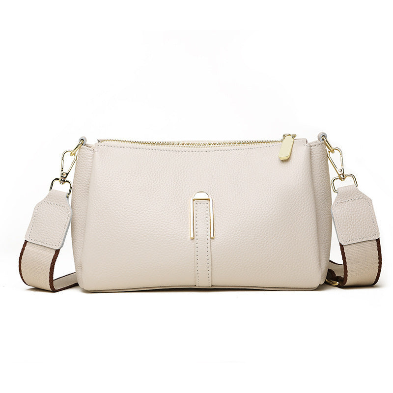 Women's Fashion Large Capacity First Layer Cowhide Messenger Bag GO Buy