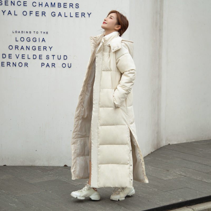 Women's Down Padded Jacket Mid-length Over-the-knee Padded Jacket GO buy