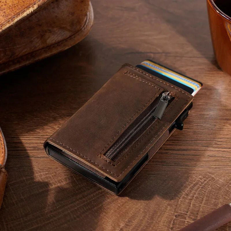 Men's Ultra-thin RFID Anti-theft Metal Card Sleeve GO Buy