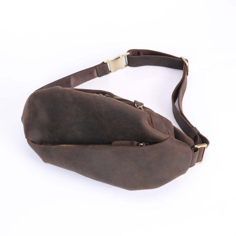 Multifunctional Waist Pack Cowhide Outdoor Riding GO Buy