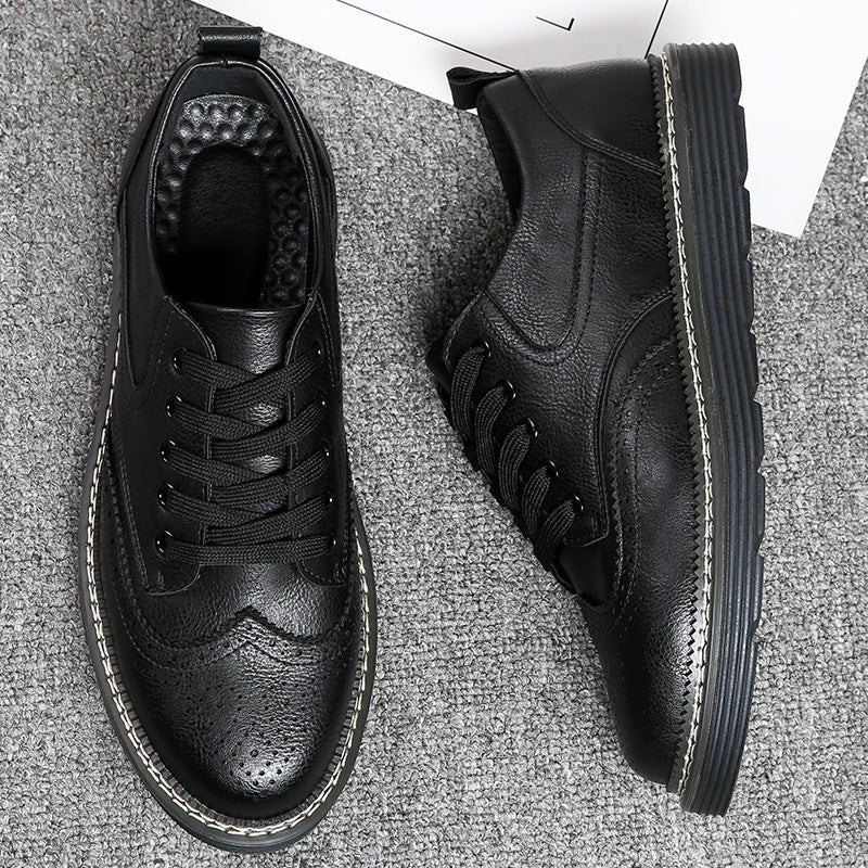 British Men's Business Casual Leather Shoes GO Buy