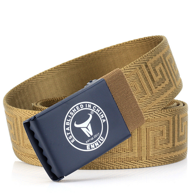 Nylon Outdoor Leisure Metal Buckle Belt GO Buy