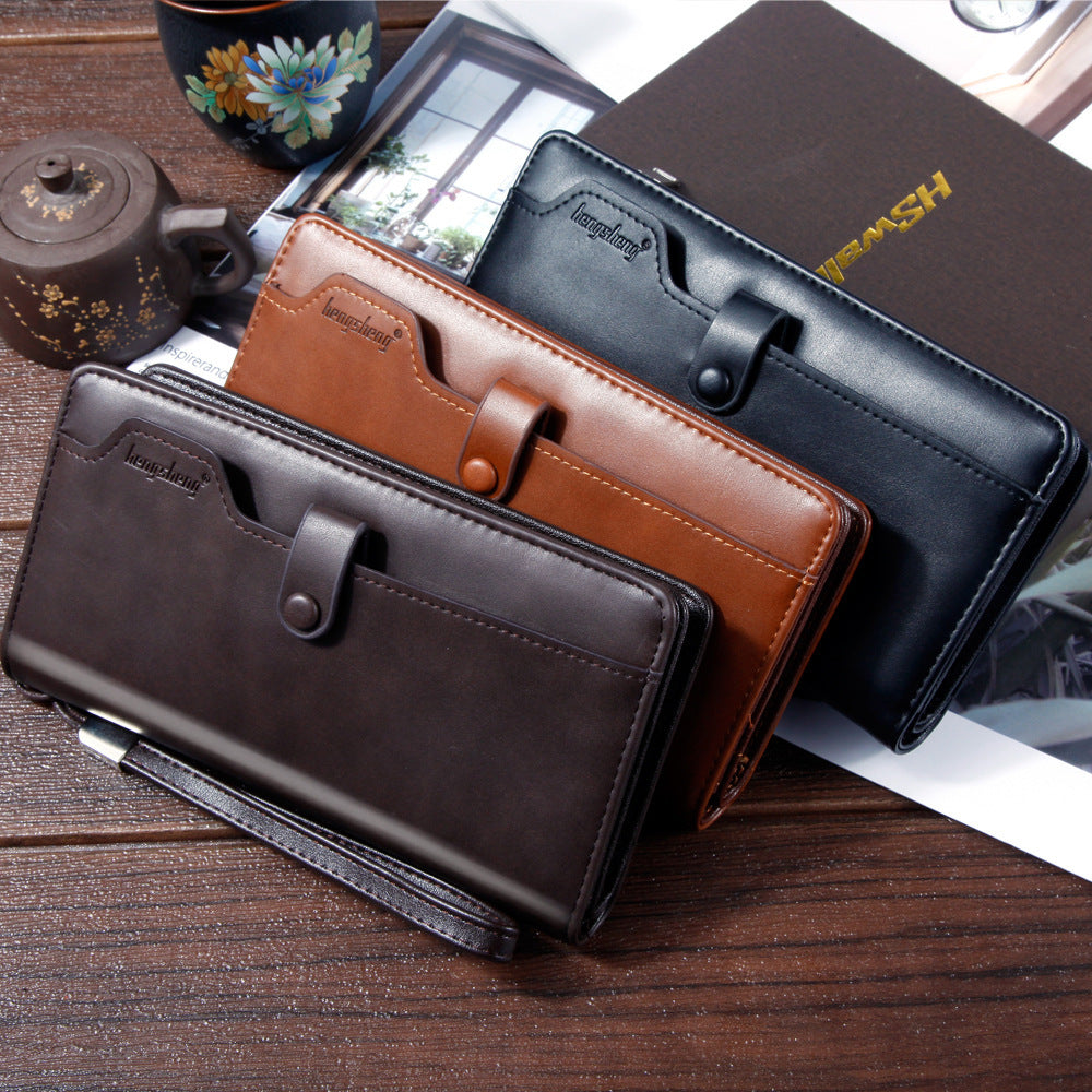 Men's Clutch Wallet Long Wallet Men GO Buy