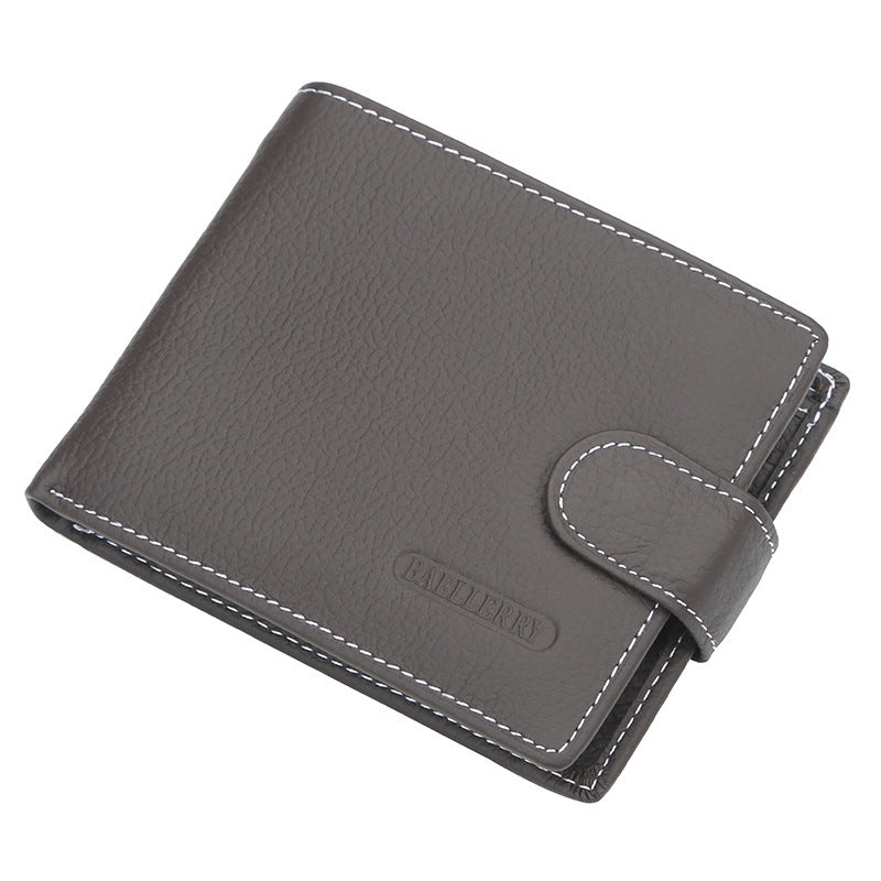 Men Wallet Short Retro Buckle Multifunctional GO Buy