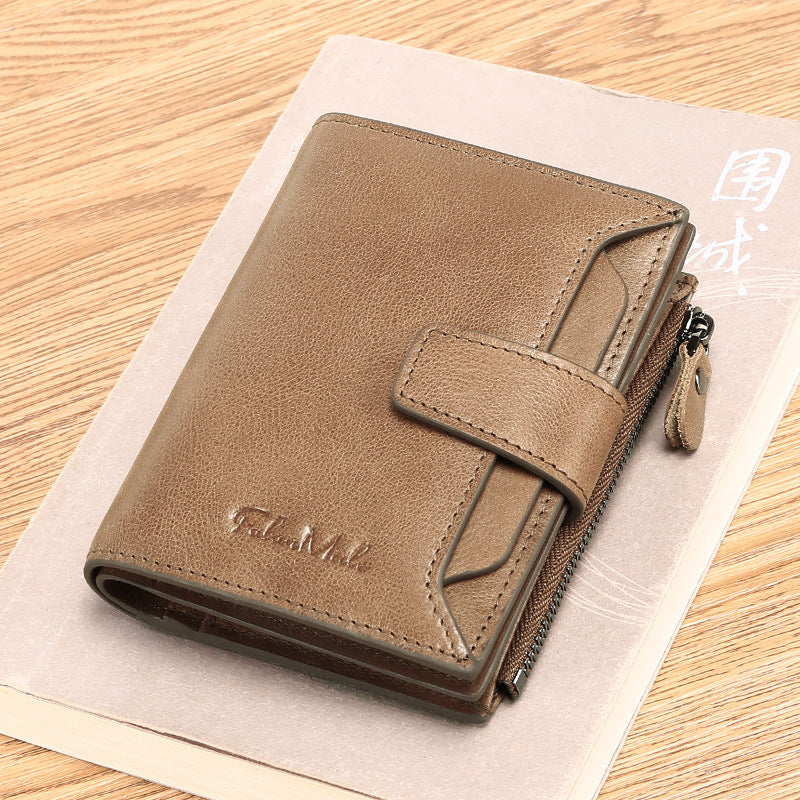 Men's Short Leather Fashion Casual Wallet GO Buy