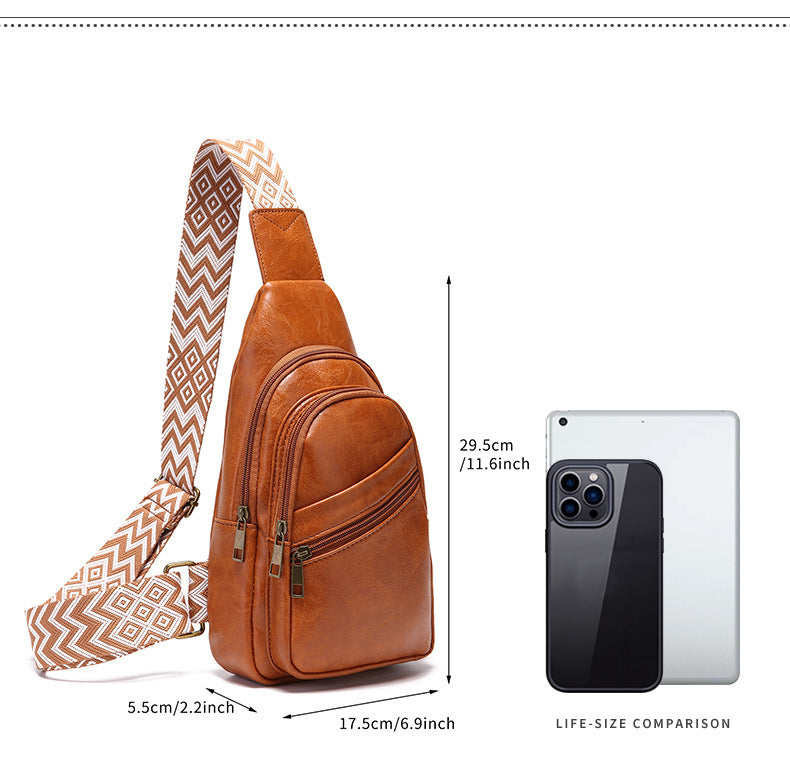 European And American Retro Casual Solid Color Women's Cross-body Bag GO Buy