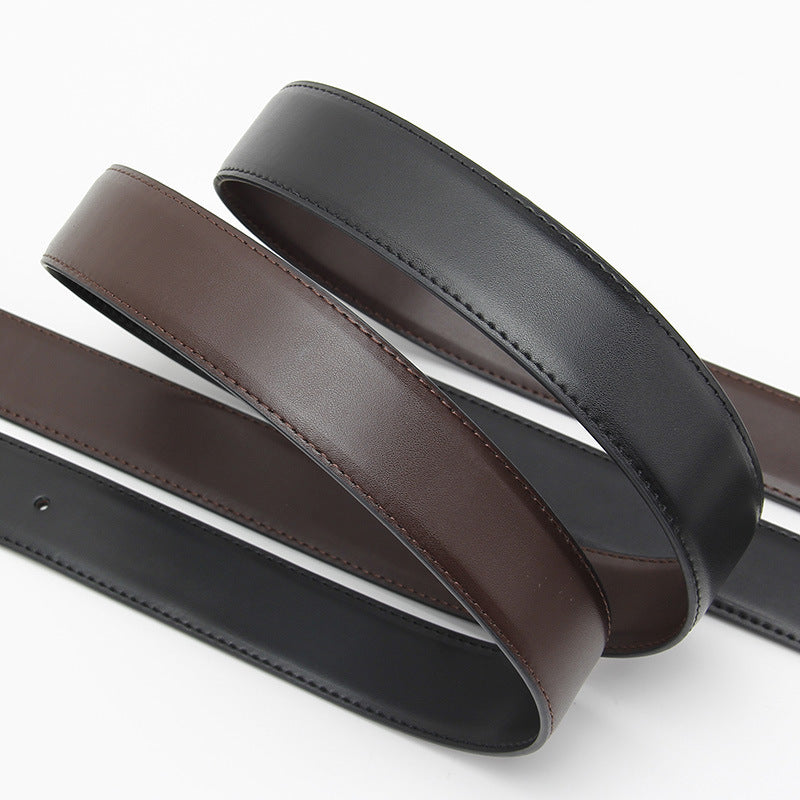 Microfiber Pin Buckle Belt Men's All-match Casual Cowhide Belt GO Buy