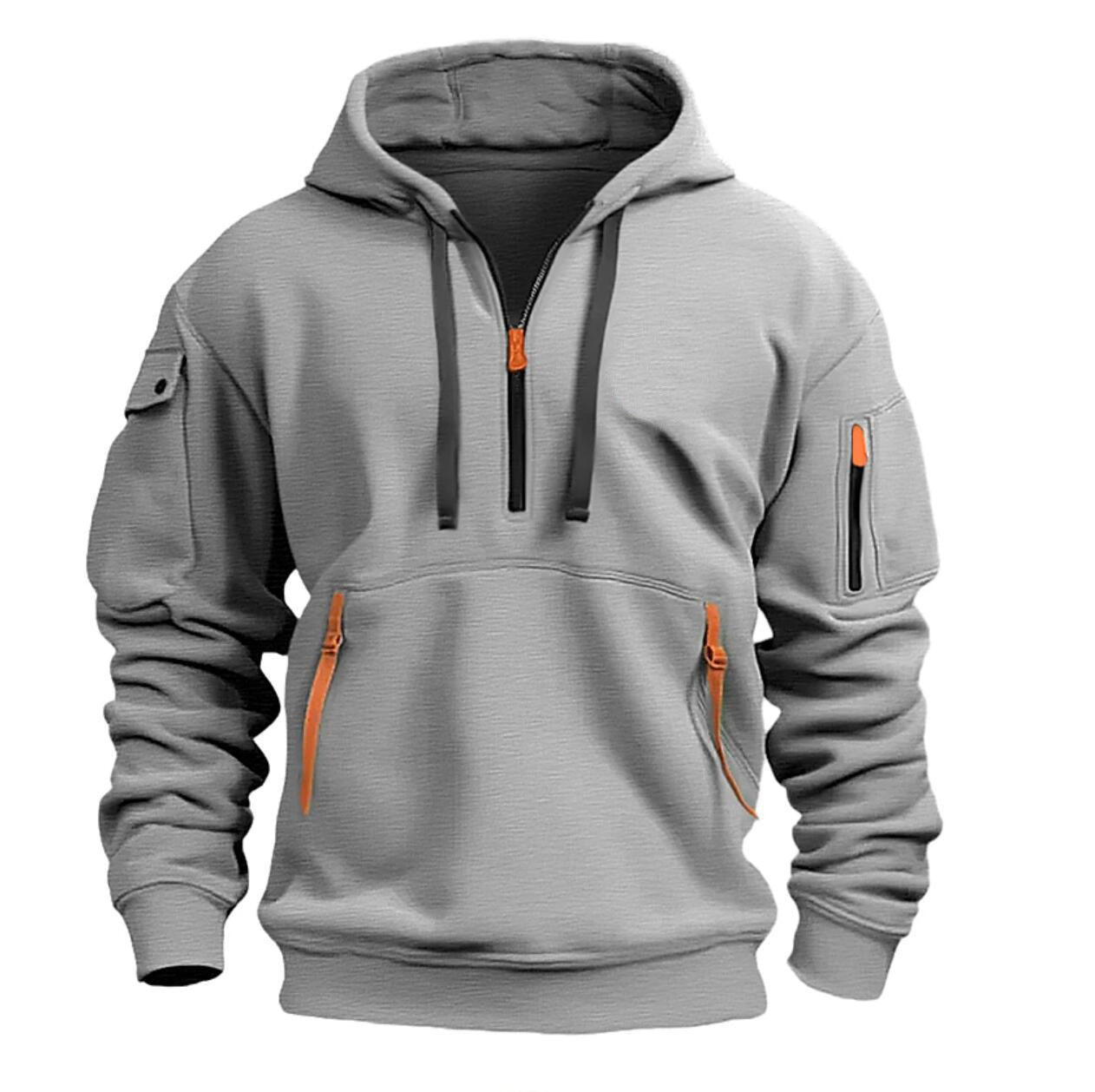Cotton Dropped Shoulder Hooded Sweatshirt Men's Women's Plus Size Loose Pullover Fashion Sweatshirt GO buy