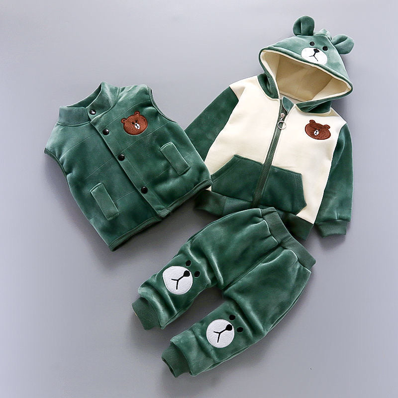 Three-piece Set Of Baby Clothes For Children And Children GO buy